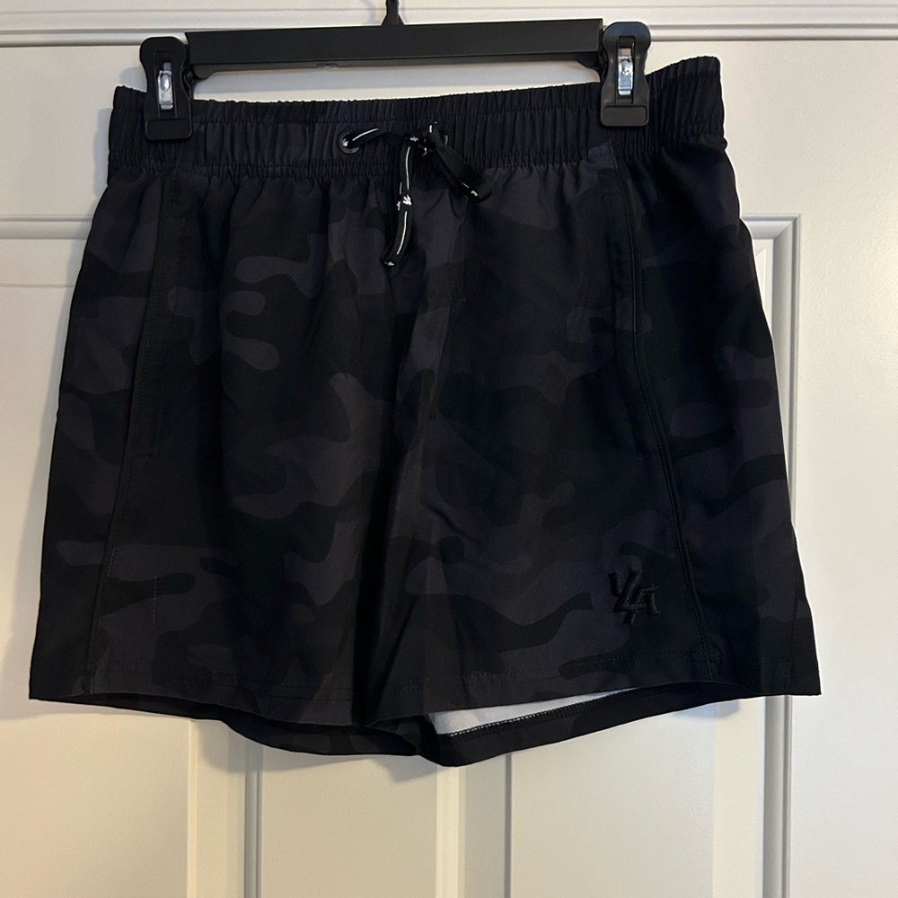 YoungLA Black Camo Gym Shorts